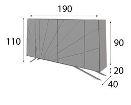 Medidas de los aparadores de Franco Furniture