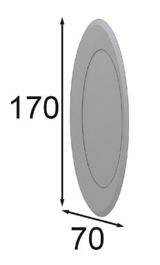 Medidas de los espejos de Franco Furniture