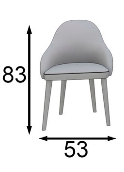 Medidas de las sillas de Franco Furniture