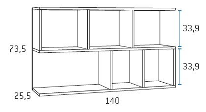 Bajo de mesa para habitaciones juveniles de Glicerio Chaves