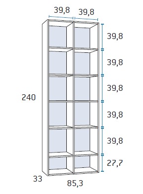 Librerías para zonas de teletrabajo de Glicerio Chaves