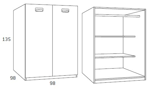 Módulo con puertas de litera para habitaciones juveniles de Glicerio Chaves