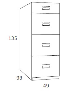 Cajonera de cama para habitaciones juveniles de Glicerio Chaves