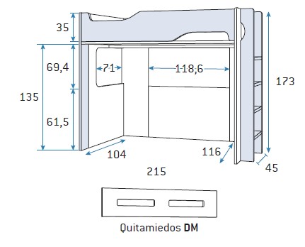 Literas para habitaciones juveniles de Glicerio Chaves