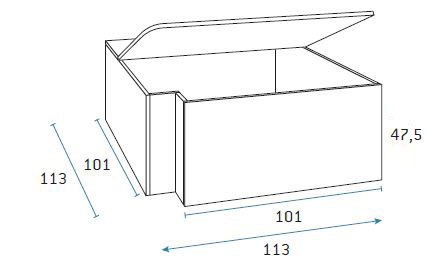 Base de cama con arcón para habitaciones juveniles de Glicerio Chaves