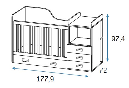 Cunas convertibles para habitaciones infantiles de Glicerio Chaves