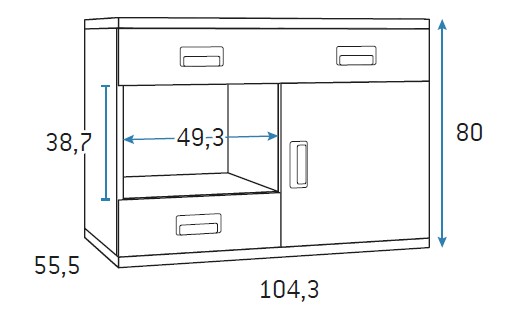 Cómodas para habitaciones infantiles de Glicerio Chaves