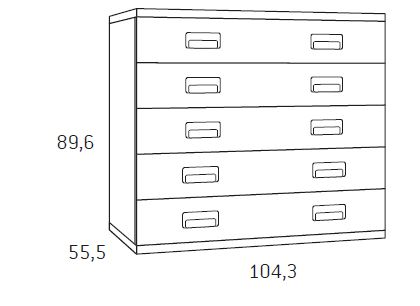 Cómodas para habitaciones infantiles de Glicerio Chaves