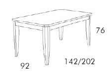 Medidas de la mesa extensible de Grupo Seys