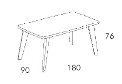 Medidas de la mesa fija de Grupo Seys