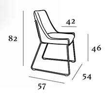 Medidas de la silla Hugo MT2 de J. Calvo