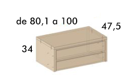 Cajoneras de armarios para dormitorios de Jota Jota Pe