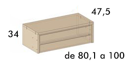 Cajoneras de armarios para dormitorios de Jota Jota Pe