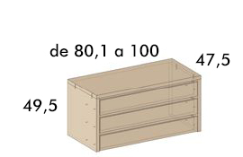 Cajoneras de armarios para dormitorios de Jota Jota Pe