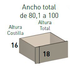 Cajones de armarios para dormitorios de Jota Jota Pe