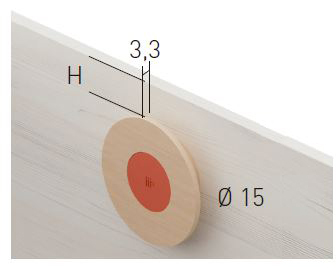 Tiradores COMBO de 15 cm de diámetro de los muebles infantiles de Jota Jota Pe