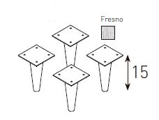 Patas de mesitas para habitaciones juveniles de Jota Jota Pe