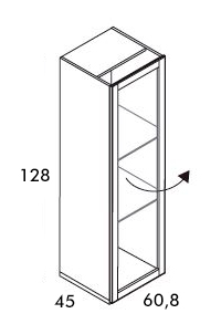 Módulos con puertas de vitrina para salón de LaGrama