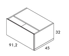 Muebles con puertas abatibles para salón de LaGrama