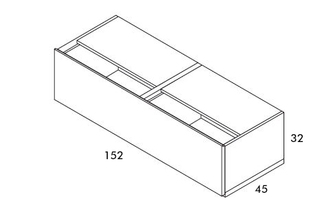 Muebles con cajón para salón de LaGrama