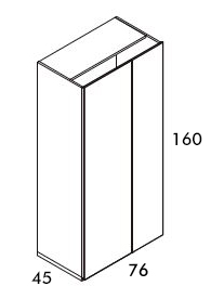 Módulos altos con puertas para salón de LaGrama