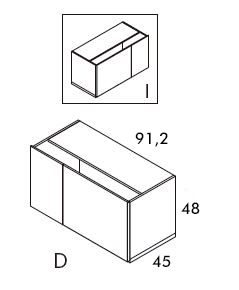 Muebles con puertas para salón de LaGrama