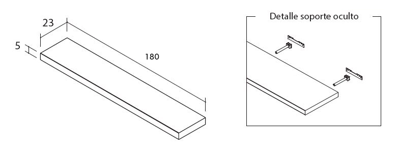 Estantes de pared para salón de LaGrama