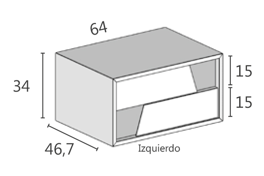 Medidas de las mesitas de Mesegué