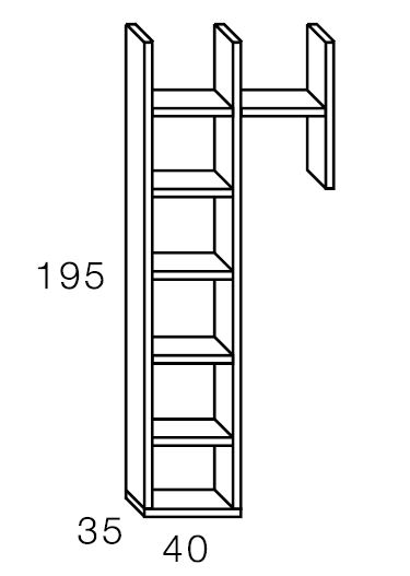 Estanterías para salones de Ramis