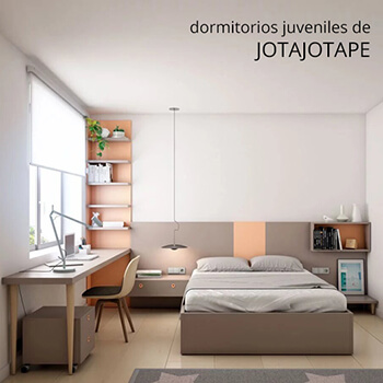 Dormitorios juveniles modernos de JotaJotaPe en Muebles Valencia, tu tienda de muebles en Madrid
