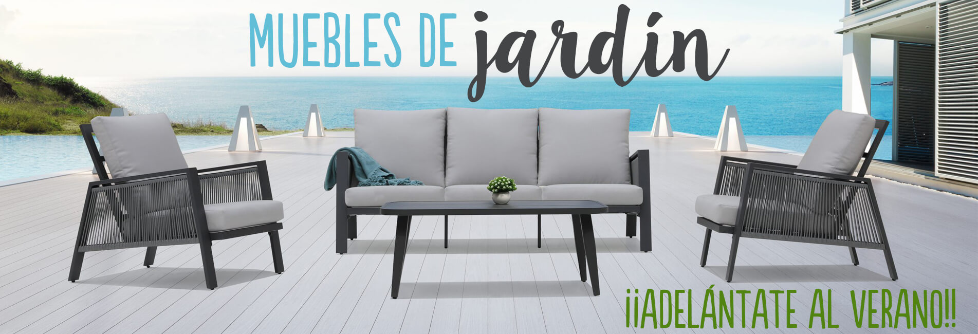 Muebles de exterior en Muebles Valencia, tu tienda de muebles en Madrid